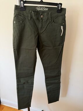 Old Navy Rockstar Olive Skinny Jeans